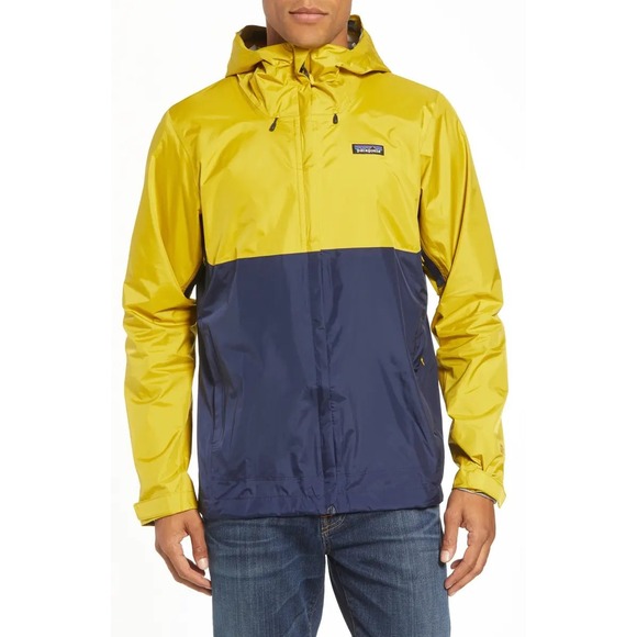 Patagonia Other - Patagonia Men's Torrentshell 3L Rain Jacket Navy Yellow Size Medium